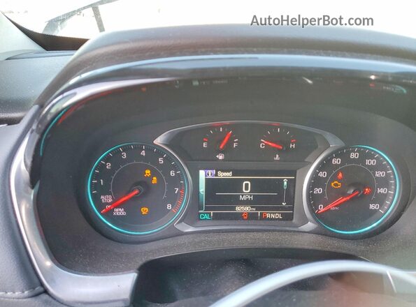 1GNERGKW2KJ304909 2019 CHEVROLET TRAVERSE White ხელსაწყოთა პანელის ხედი