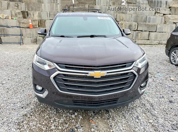 1GNERGKW2MJ231074 2021 CHEVROLET TRAVERSE Maroon წინა ხედი