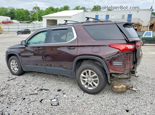 1GNERGKW2MJ231074 2021 CHEVROLET TRAVERSE Maroon უკანა მარცხენა