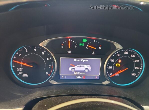 1GNERGKW4LJ166811 2020 CHEVROLET TRAVERSE Blue Vista del cuadro de instrumentos