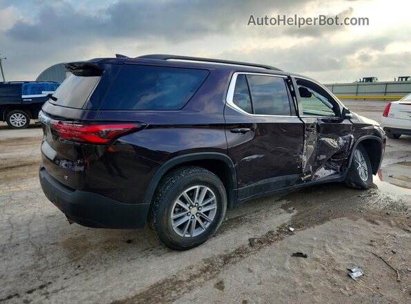 1GNERGKW4NJ153897 2022 CHEVROLET TRAVERSE Burgundy უკანა მარჯვენა