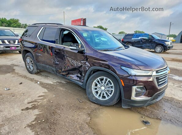 1GNERGKW4NJ153897 2022 CHEVROLET TRAVERSE Burgundy წინა მარჯვენა