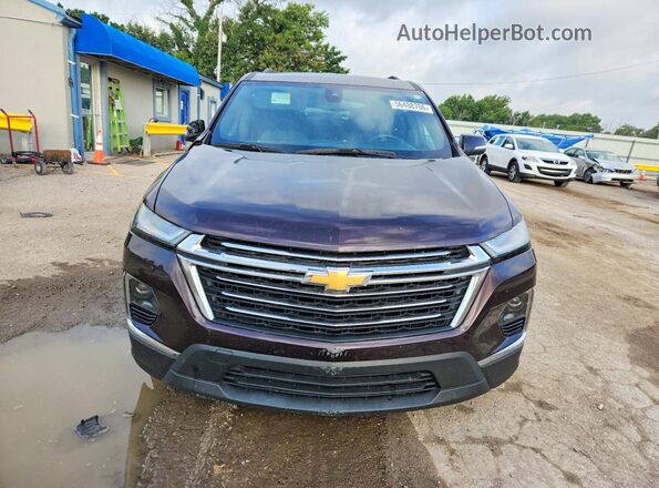 1GNERGKW4NJ153897 2022 CHEVROLET TRAVERSE Burgundy წინა ხედი