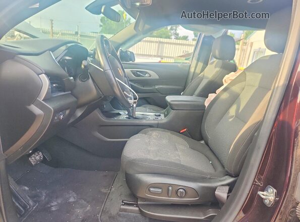 1GNERGKW4NJ153897 2022 CHEVROLET TRAVERSE Burgundy წინა სალონის ხედი