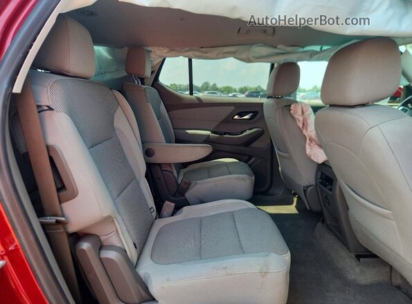 1GNERGKW5LJ284396 2020 CHEVROLET TRAVERSE Red Vista interior trasera