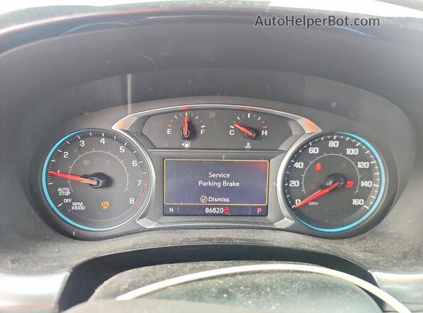 1GNERGKW5LJ284396 2020 CHEVROLET TRAVERSE Red Vista del cuadro de instrumentos