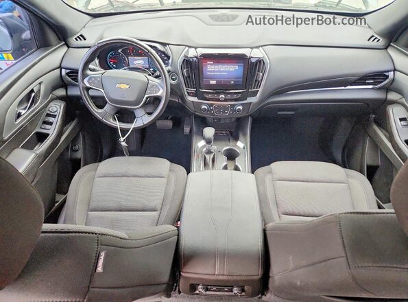 1GNERGKW7NJ172248 2022 CHEVROLET TRAVERSE Green Widok deski rozdzielczej