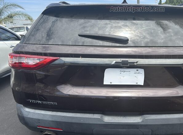 1GNERGKW9LJ319473 2020 CHEVROLET TRAVERSE Burgundy Սարքավորումների վահանակի տեսք