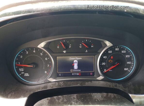 1GNERGKWXMJ190192 2021 CHEVROLET TRAVERSE Black Вид щитка приладів