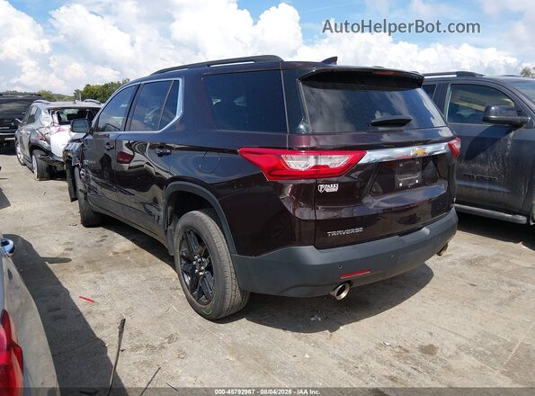 1GNERGKWXMJ261343 2021 CHEVROLET TRAVERSE Burgundy Задня ліва чверть