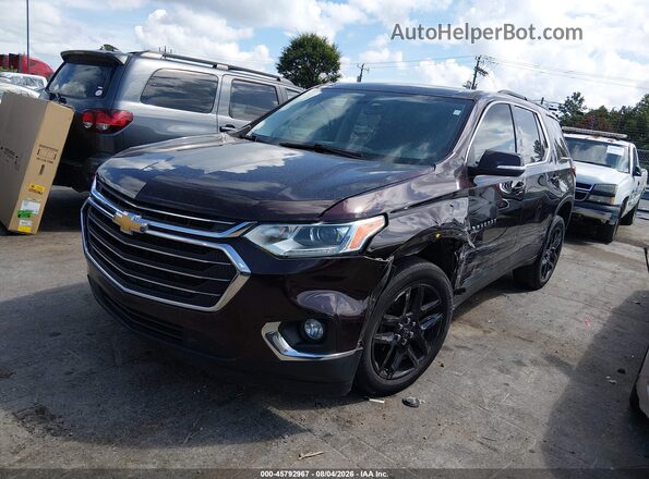 1GNERGKWXMJ261343 2021 CHEVROLET TRAVERSE Burgundy Передня ліва чверть