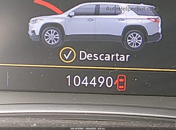 1GNERGKWXMJ261343 2021 CHEVROLET TRAVERSE Burgundy 