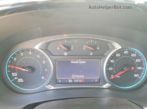 1GNERJKW2MJ211131 2021 CHEVROLET TRAVERSE Gray Вид щитка приладів