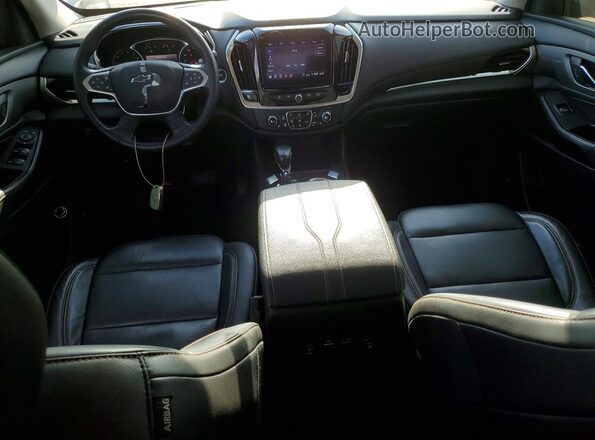 1GNERJKW2MJ211131 2021 CHEVROLET TRAVERSE Gray Вид панелі приладів