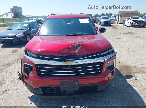 1GNEVGKS9TJ295832 2026 CHEVROLET TRAVERSE Red Widok zestawu wskaźników