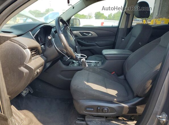 1GNEVGKW0KJ115851 2019 CHEVROLET TRAVERSE Gray Widok wnętrza z przodu