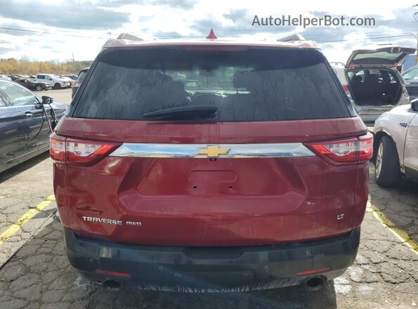 1GNEVGKW0MJ102455 2021 CHEVROLET TRAVERSE Red Widok z tyłu