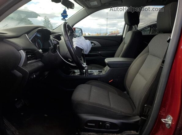1GNEVGKW0MJ102455 2021 CHEVROLET TRAVERSE Red Widok wnętrza z przodu
