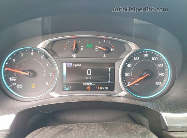 1GNEVGKW1JJ164653 2018 CHEVROLET TRAVERSE Silver Vista del cuadro de instrumentos