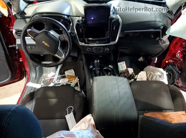 1GNEVGKW1KJ274572 2019 CHEVROLET TRAVERSE Red Вид панелі приладів