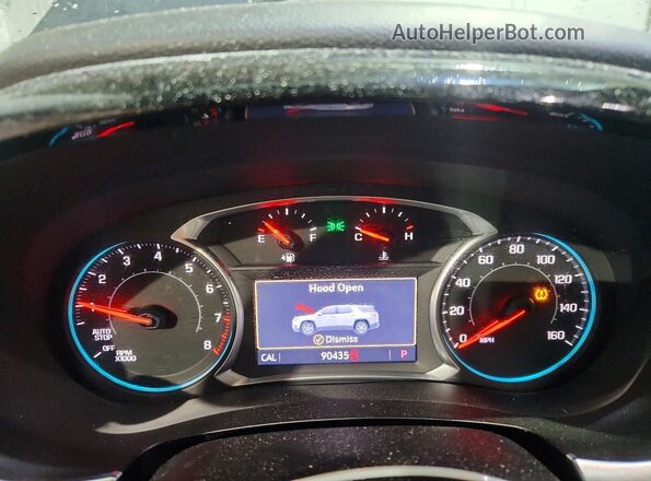 1GNEVGKW3LJ118809 2020 CHEVROLET TRAVERSE Blue Вид щитка приладів