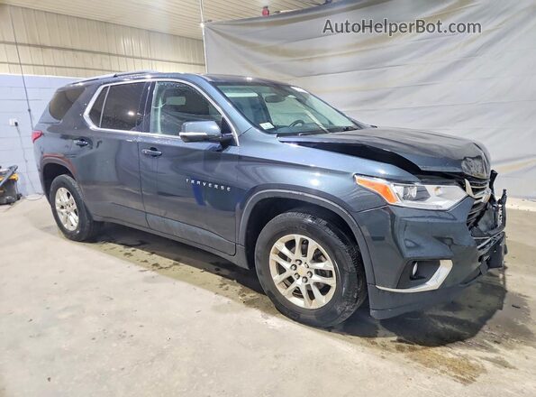 1GNEVGKW3LJ118809 2020 CHEVROLET TRAVERSE Blue Передня права чверть