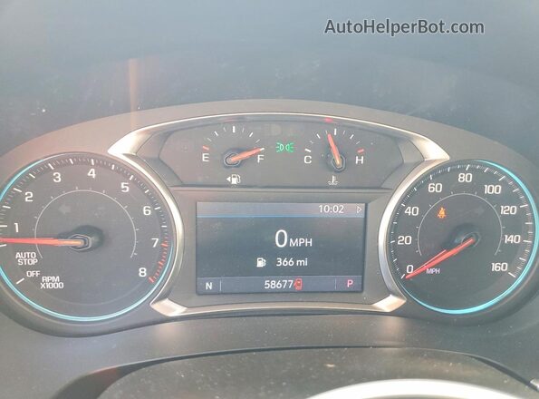 1GNEVGKW4NJ156150 2022 CHEVROLET TRAVERSE Teal Vista del cuadro de instrumentos