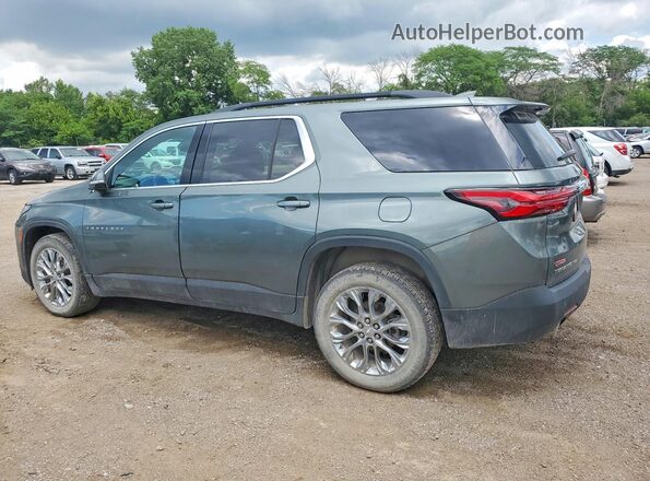 1GNEVGKW4NJ178052 2022 CHEVROLET TRAVERSE Gray Trasero izquierdo