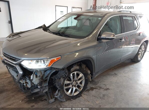 1GNEVGKW6JJ134922 2018 CHEVROLET TRAVERSE Gray წინა მარცხენა ხედი სამი მეოთხედიდან