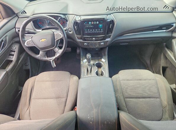 1GNEVGKW6JJ137335 2018 CHEVROLET TRAVERSE Black Вид панелі приладів
