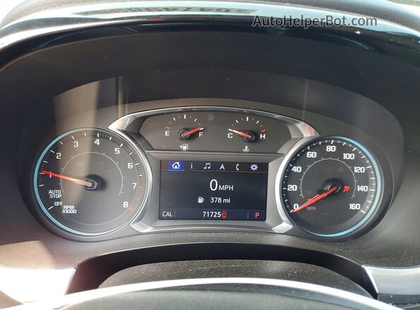 1GNEVGKW6MJ175541 2021 CHEVROLET TRAVERSE Purple Instrument cluster view