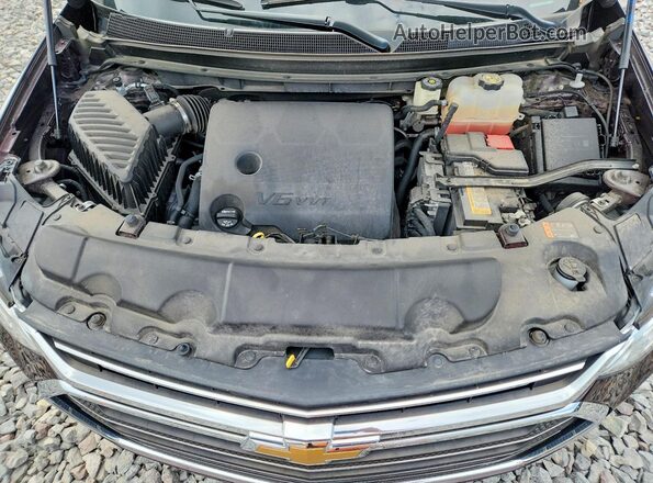 1GNEVGKW6MJ204780 2021 CHEVROLET TRAVERSE Purple ძრავის განყოფილების ხედი