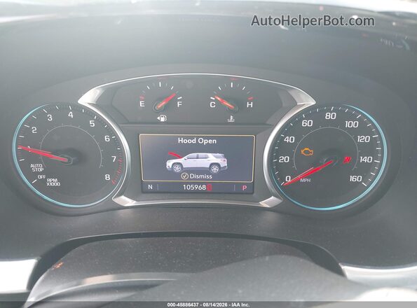 1GNEVGKW8MJ134764 2021 CHEVROLET TRAVERSE Серебряный Вид задних сидений