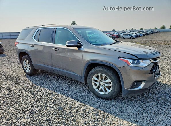 1GNEVGKW9JJ130735 2018 CHEVROLET TRAVERSE Серый Передняя правая четверть