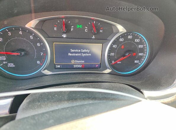 1GNEVGKWXMJ264822 2021 CHEVROLET TRAVERSE White ხელსაწყოთა პანელის ხედი