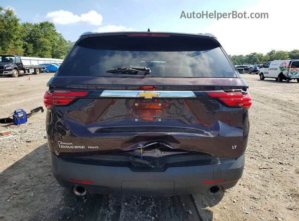 1GNEVGKWXPJ112284 2023 CHEVROLET TRAVERSE Burgundy Vista trasera