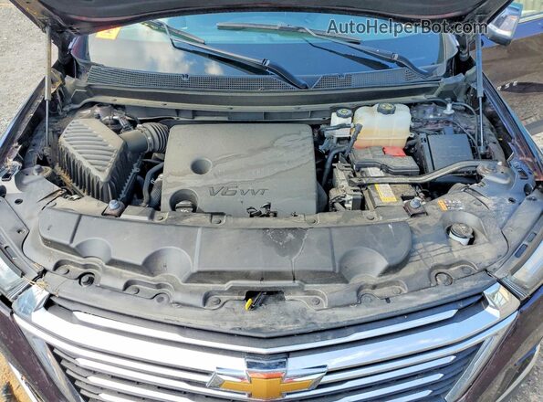 1GNEVGKWXPJ112284 2023 CHEVROLET TRAVERSE Burgundy Vista del compartimento del motor