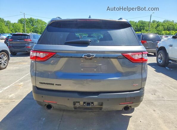 1GNEVJKW4MJ208159 2021 CHEVROLET TRAVERSE Gray Вид ззаду