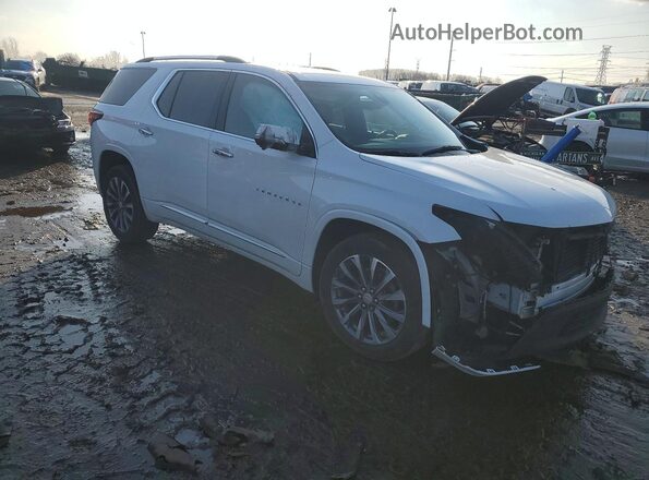 1GNEVKKW2NJ129337 2022 CHEVROLET TRAVERSE White Передня права чверть
