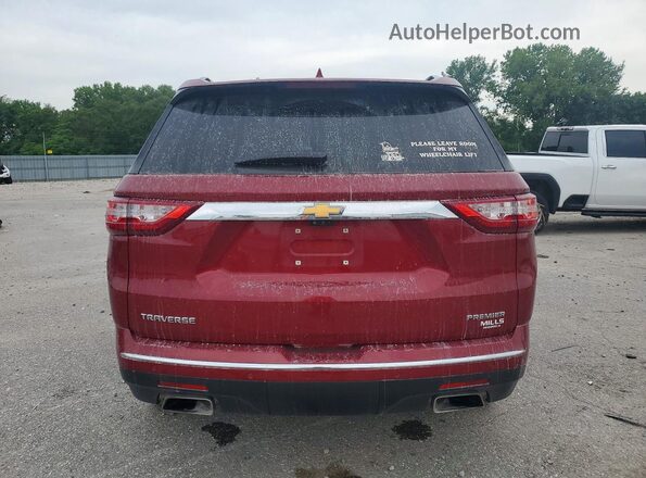 1GNEVKKW5LJ273736 2020 CHEVROLET TRAVERSE Бордовый Вид сзади