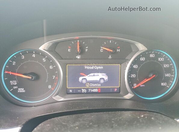 1GNEVKKW5LJ273736 2020 CHEVROLET TRAVERSE Бордовый Вид щитка приборов