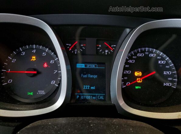 1GNFLEEK1GZ102302 2016 CHEVROLET EQUINOX Cream Widok zestawu wskaźników