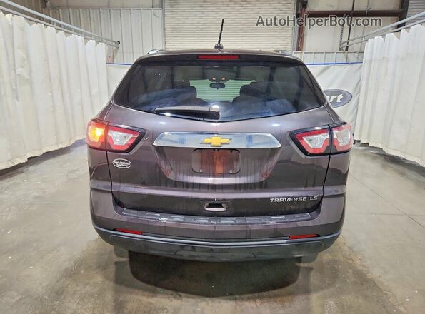1GNKRFED0GJ201289 2016 CHEVROLET TRAVERSE Charcoal უკანა ხედი