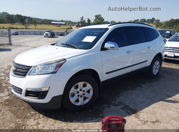 1GNKRFED1HJ145655 2017 CHEVROLET TRAVERSE White Vista tres cuartos delantera izquierda