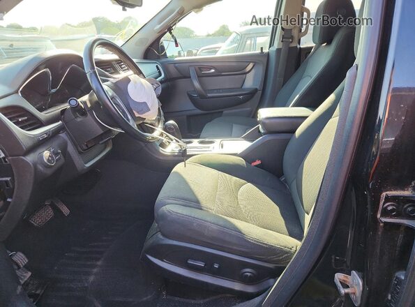 1GNKVGKD0GJ292893 2016 CHEVROLET TRAVERSE Black Widok wnętrza z przodu