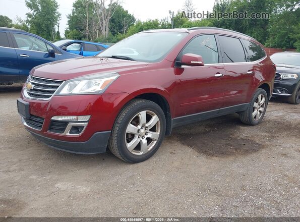 1GNKVGKD2HJ326432 2017 CHEVROLET TRAVERSE Red Առջևի ձախ երեք քառորդ տեսարան