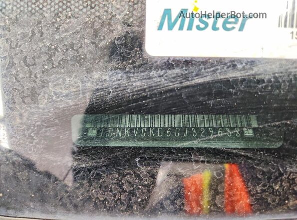 1GNKVGKD6GJ329638 2016 CHEVROLET TRAVERSE Gray VIN sticker view