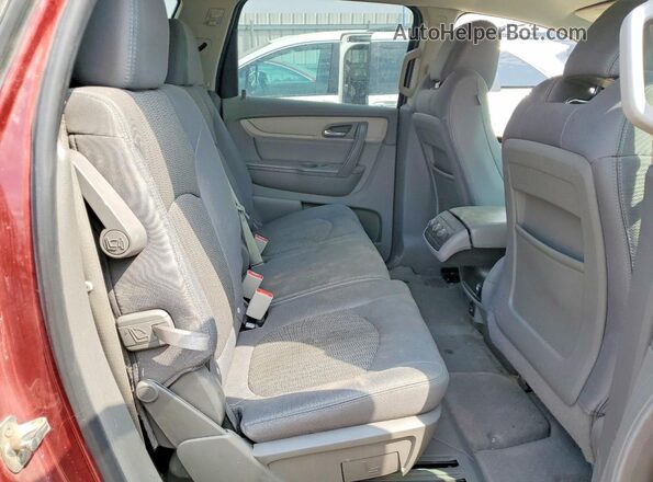 1GNKVGKD6HJ312176 2017 CHEVROLET TRAVERSE Burgundy უკანა სავარძლების ხედი