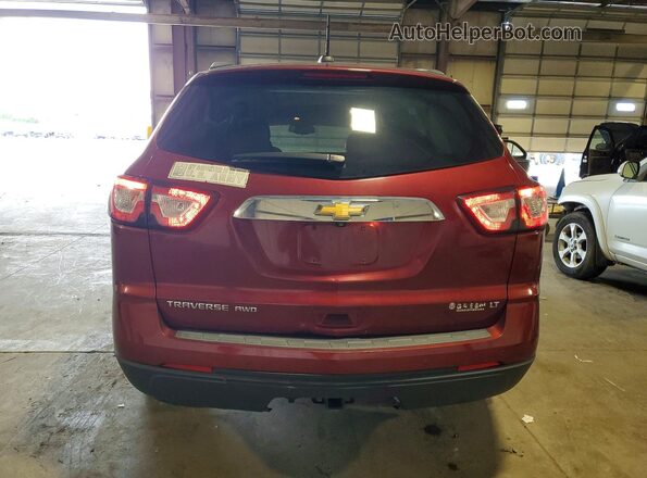 1GNKVGKD7HJ333733 2017 CHEVROLET TRAVERSE Red Вид ззаду