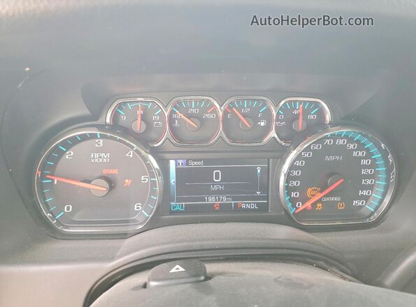 1GNLCDEC3LR304185 2020 CHEVROLET TAHOE Black Вид щитка приладів